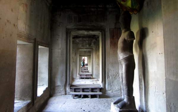 Gänge in Angkor Wat