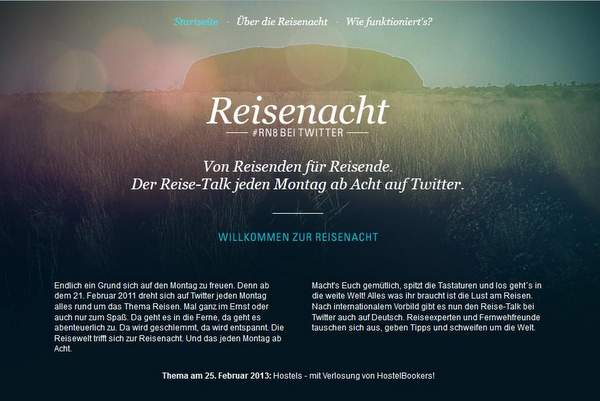 Reisenacht RN8 auf Twitter