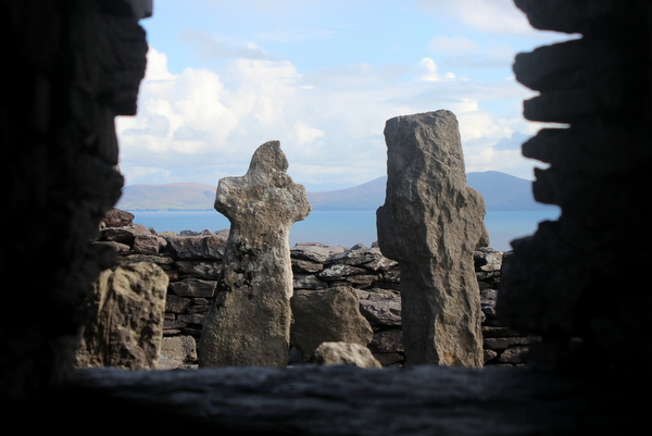 Kreuze Gräber Skellig Michael Irland Kreuze Gräber Skellig Michael Irland