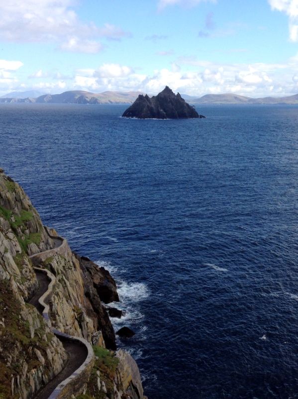 Weg am Fels Skellig Michael Weg am Fels Skellig Michael Kerry Irland