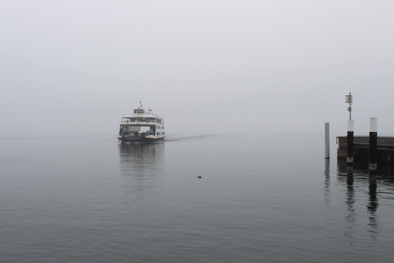 Bodensee Fähre Konstanz Meersburg Nebel Bodensee Fähre Konstanz Meersburg Nebel