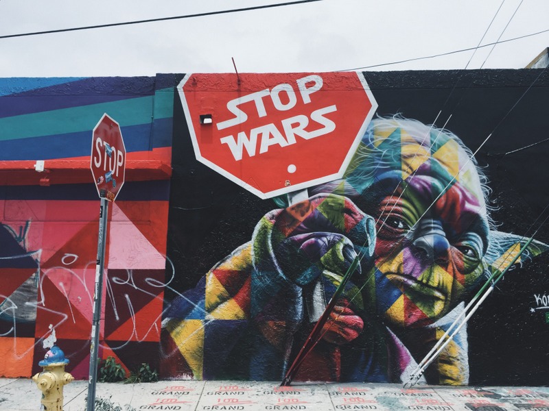 Wynwood Miami Mural Streetart Yoda Stop Wars