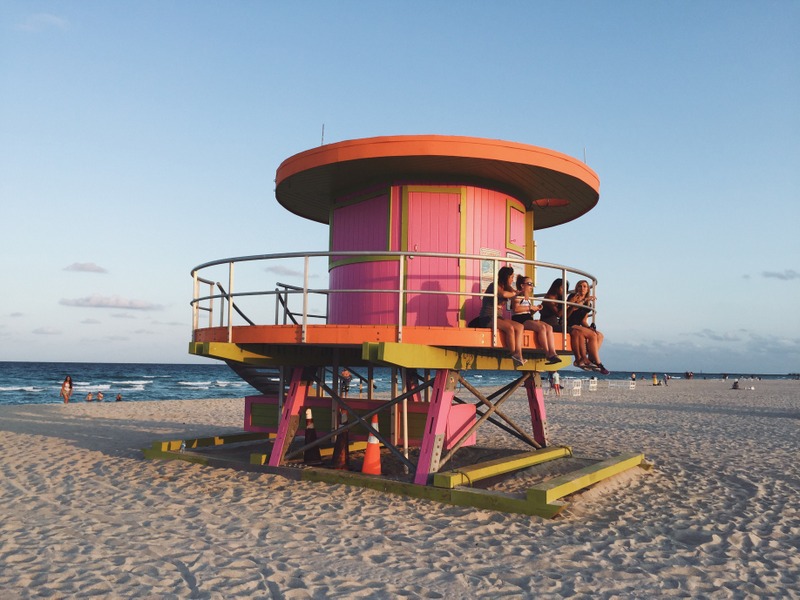 Rettungsschwimmer Huette Miami Beach Strand