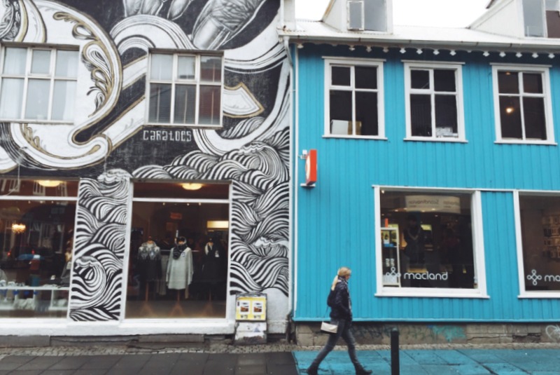 Laugavegur Hauptstrasse Reykjavik
