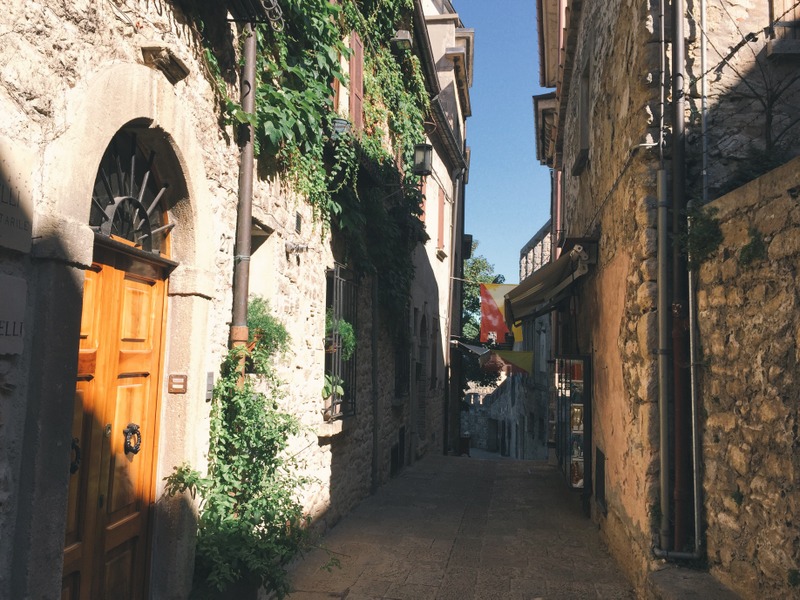 Gassen Altstadt San Marino