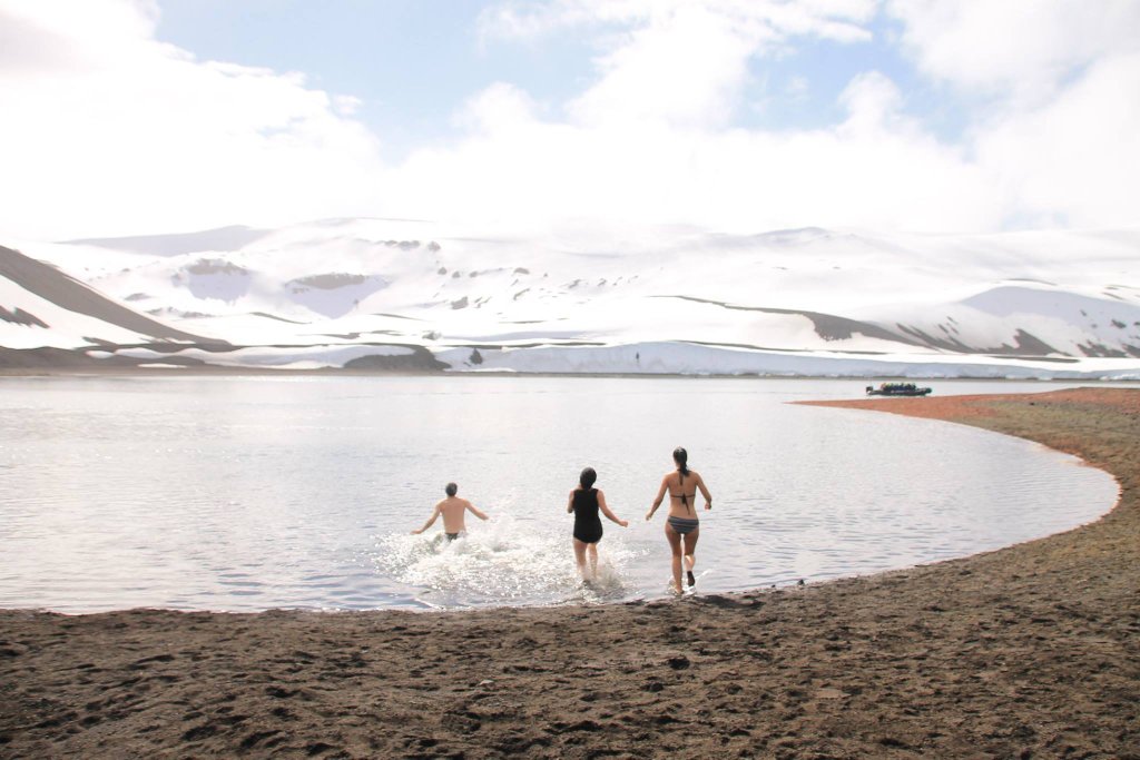 Antarktis Deception Island Baden