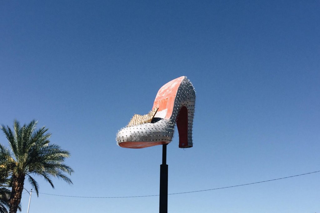 Las-Vegas-Schuh-alte-Leuchtreklame