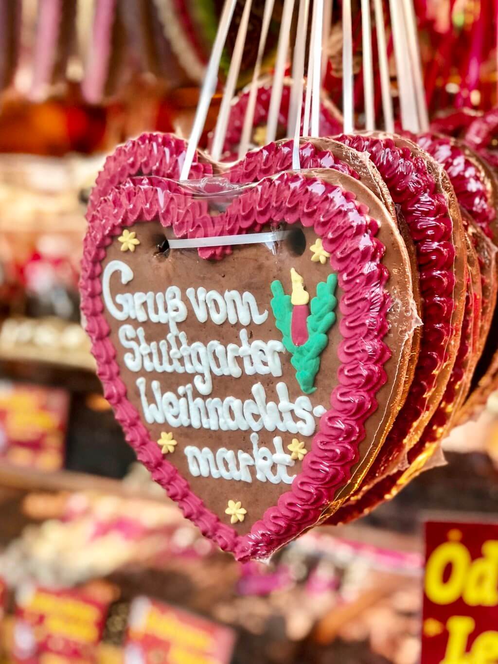 Stuttgarter Weihnachtsmarkt Lebkuchenherz