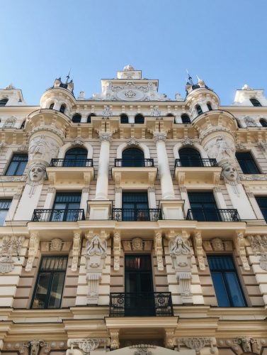 Jugendstil-Viertel-RigaJugendstil-Viertel-Riga