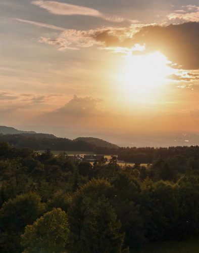 Wandern Albstadt Blick vom Raichbergturm