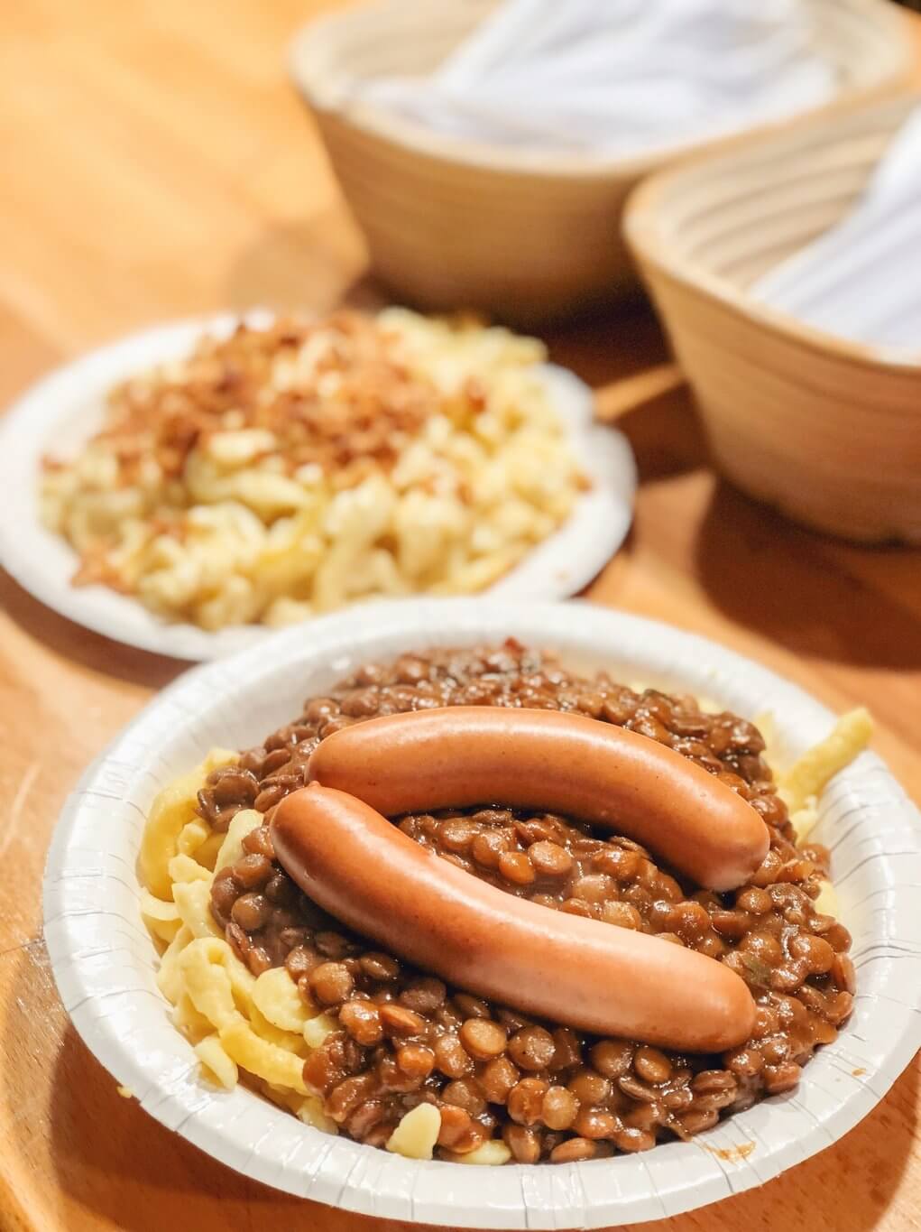 Weihnachtsmarkt Stuttgart Essenstipps Linsen Spaetzle