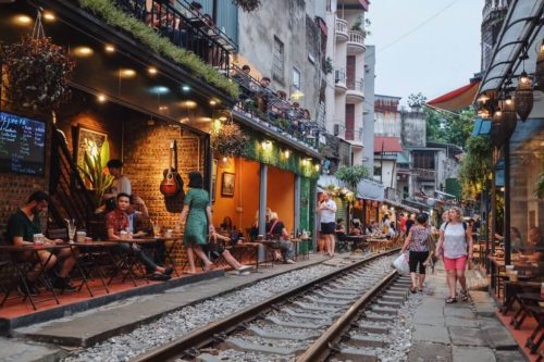 Hanoi Train Street geschlossen
