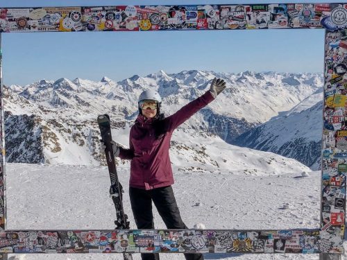 Skifahren auf ueber 3000 m Soelden