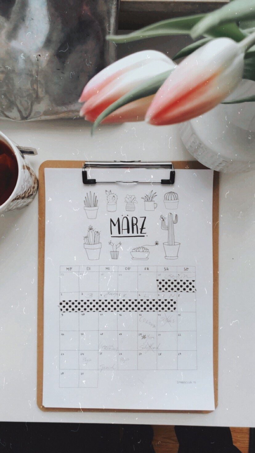 Home Office Tischkalender Smaracuja