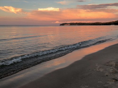 Binz Rügen Strand Sonnenuntergang
