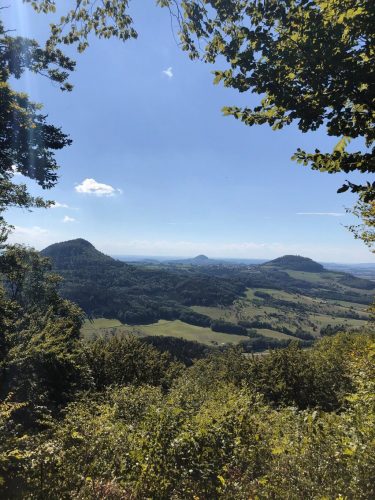 Dreikaiserberge-Blick Schwäbisch Gmünd wandern Ostalb