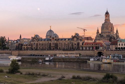 Dresden Canaletto Blick vom Elbufer