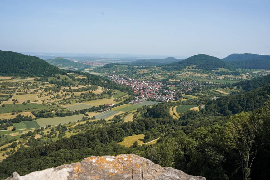 Aussicht Ruine Reussenstein Schwaebische Alb