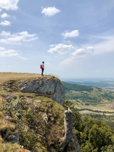 Aussicht vom Breitenstein Schwaebische Alb