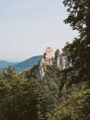 Ruine Reussenstein vom Albsteig