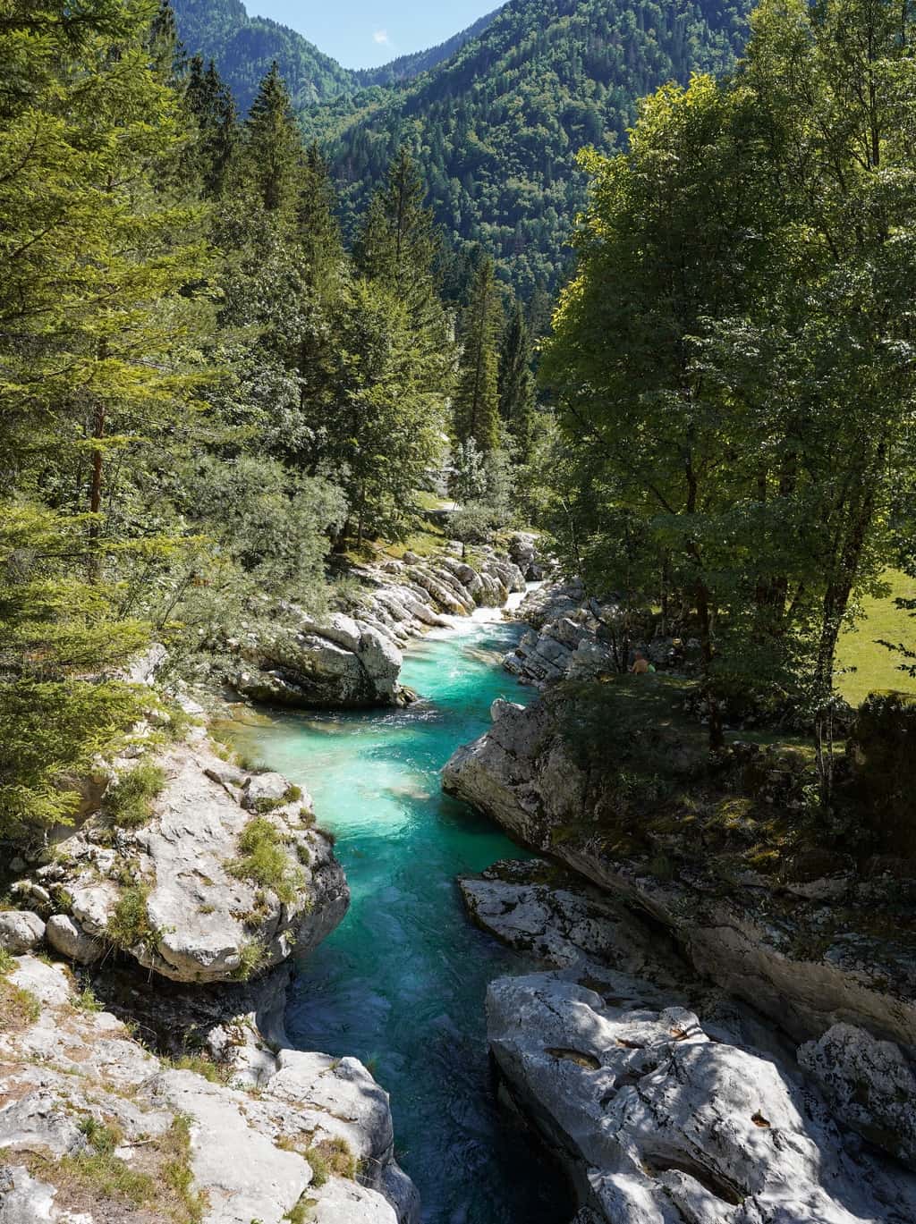 Kleine Soca-Troege im Soca-Tal, Slowenien
