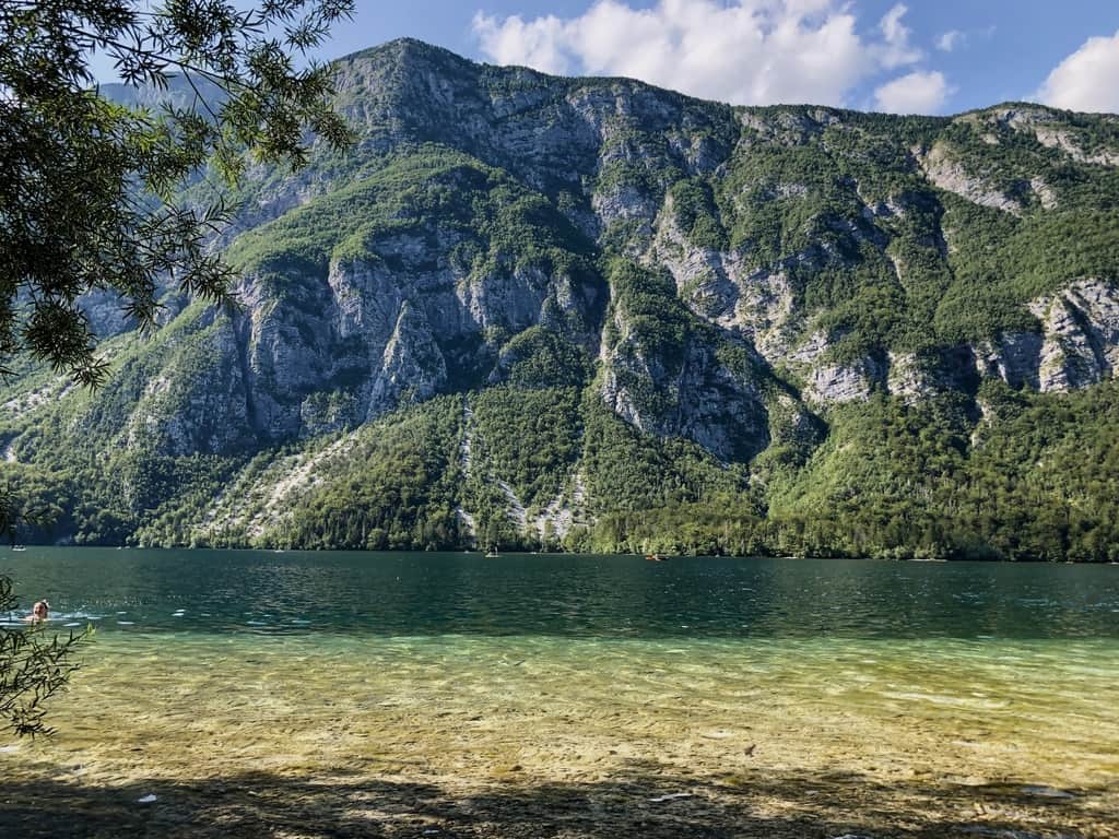 Lake Bohinj Slowenien baden