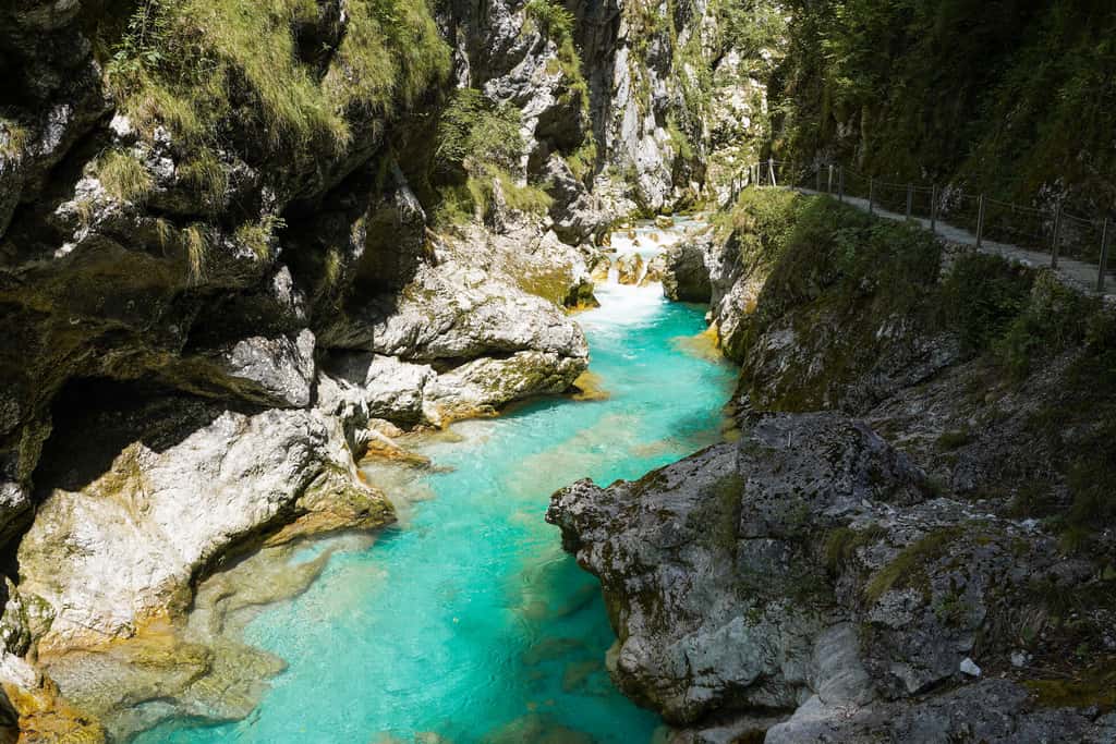 Tolmin Schlucht Triglav Nationalpark Slowenien