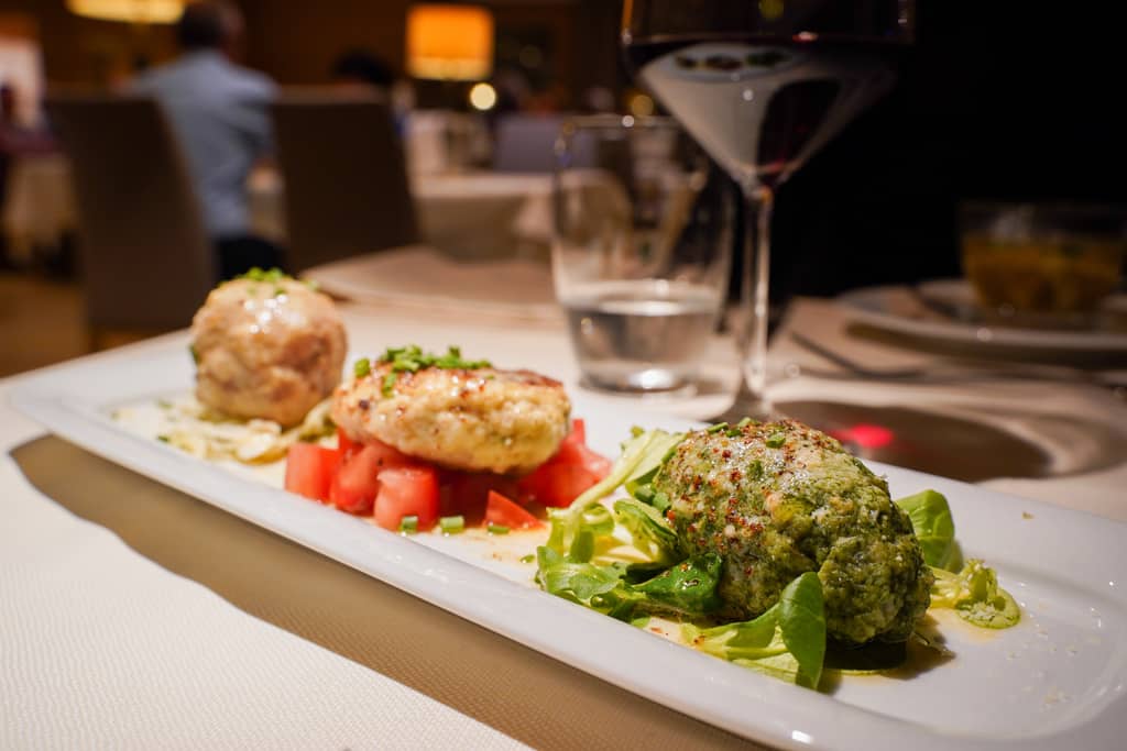 Knödel-Variation in Südtirol