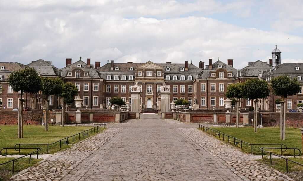 Das Schloss Nordkirchen im Münsterland von der Rückseite